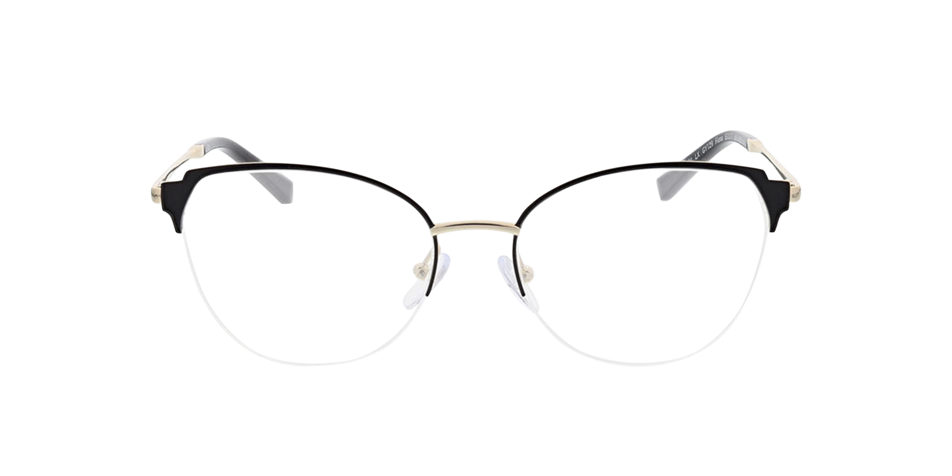 Fiona Zwart & lichtgoud MetaalEyeglass Frames van B24, Vooraanzicht