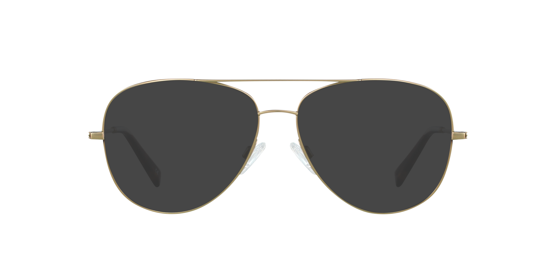 Maverick Brushed Gold Titanium TitanEyeglass Frames von B24, mit getönten Gläsern