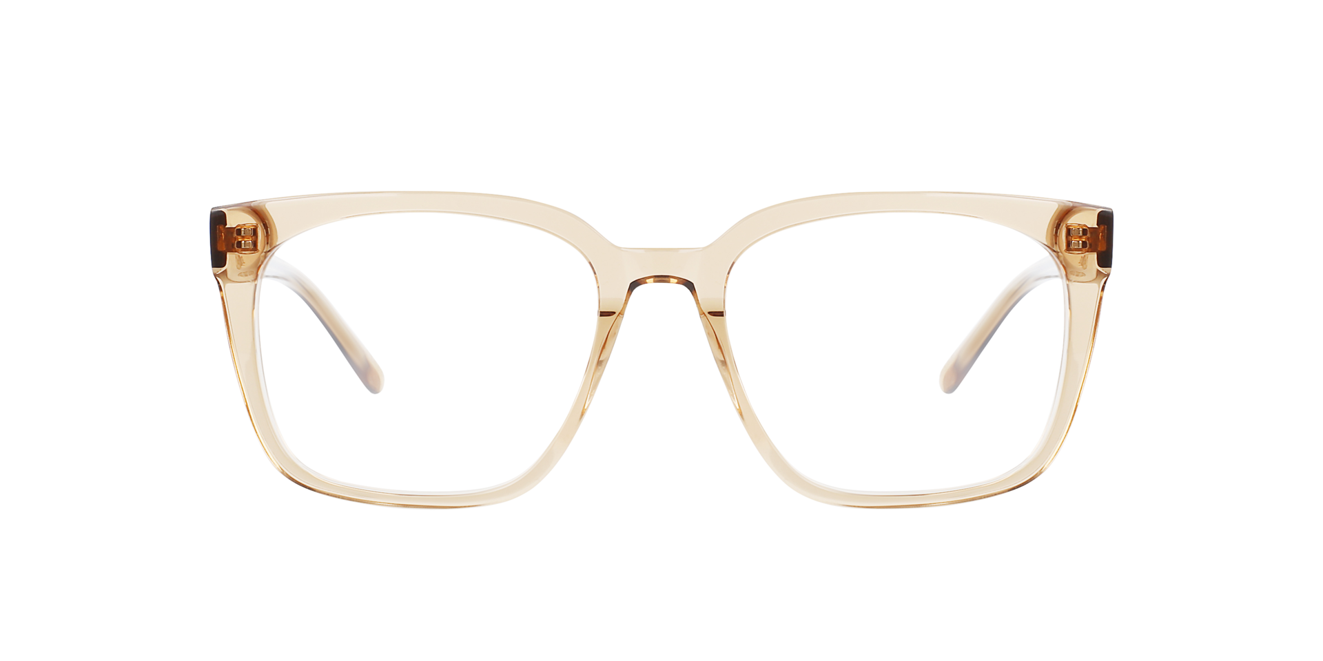 Luca Crystal Caramel AcetaatEyeglass Frames van B24, Vooraanzicht