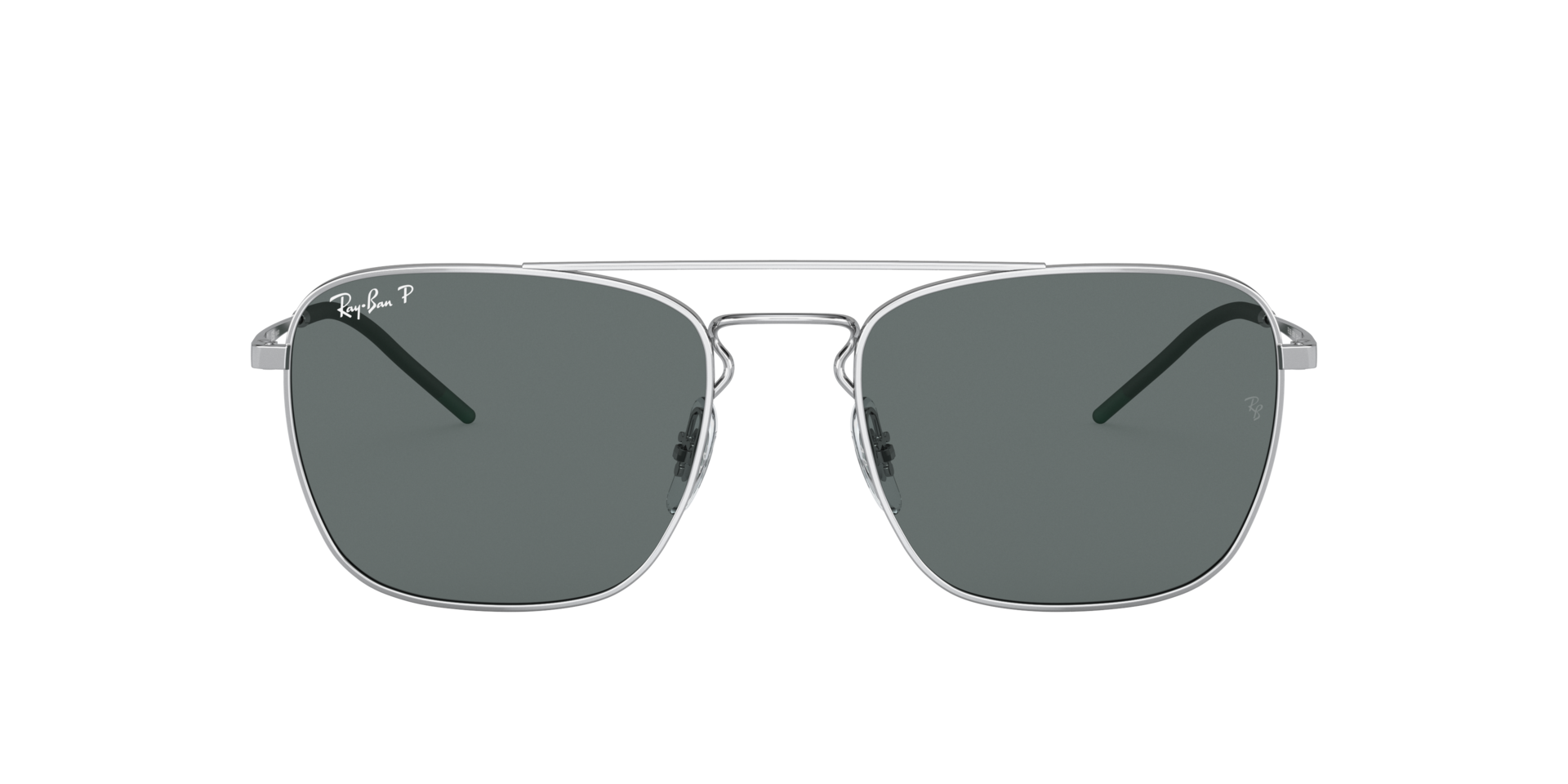 RB3588 Zilver MetaalSunglass Frames van B24, met getinte lenzen