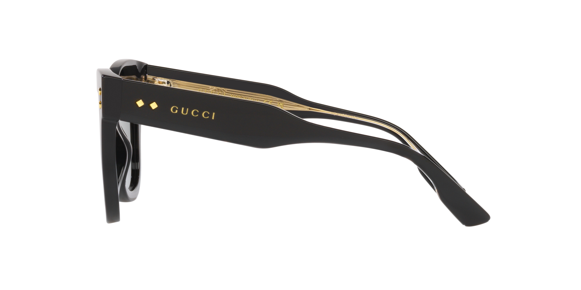 GG1082S Schwarz AcetatSunglass Frames von B24, Seitenansicht