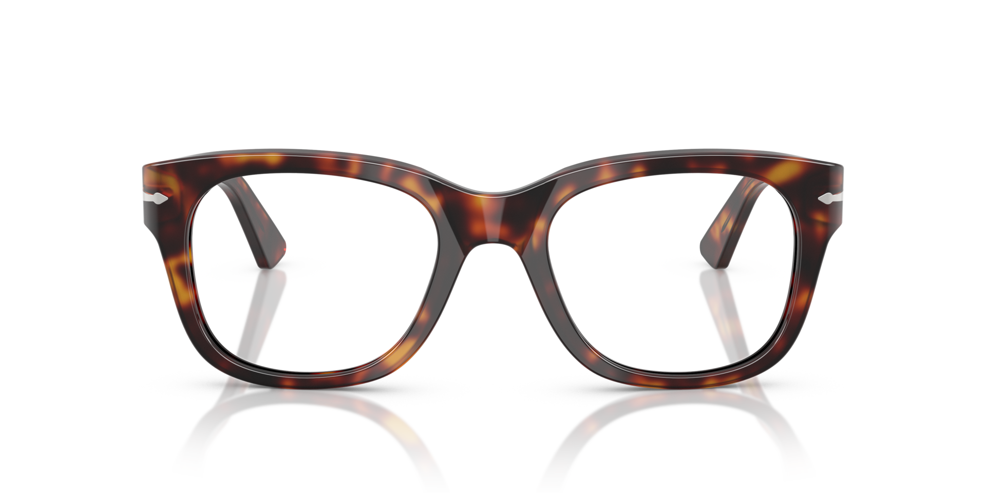 PO3372V Havana AcetaatEyeglass Frames van B24, Vooraanzicht