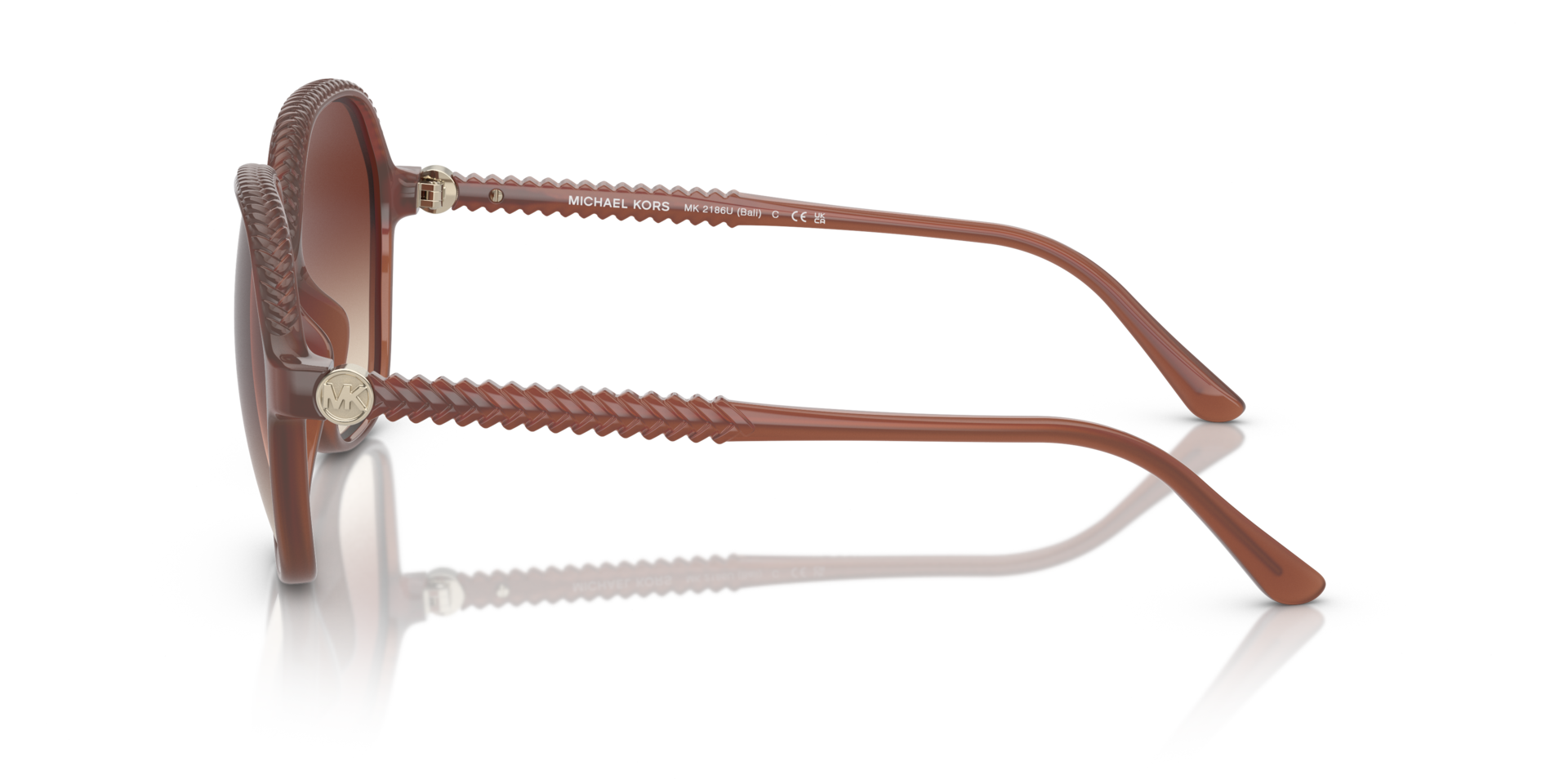 MK2186U Milky Primrose KunststofSunglass Frames van B24, Zijaanzicht