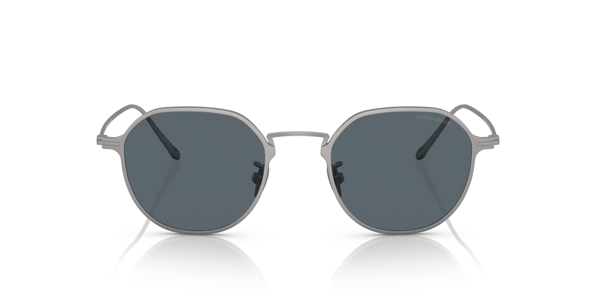 AR6138T Mat Staalgrijs TitaanSunglass Frames van B24, Vooraanzicht