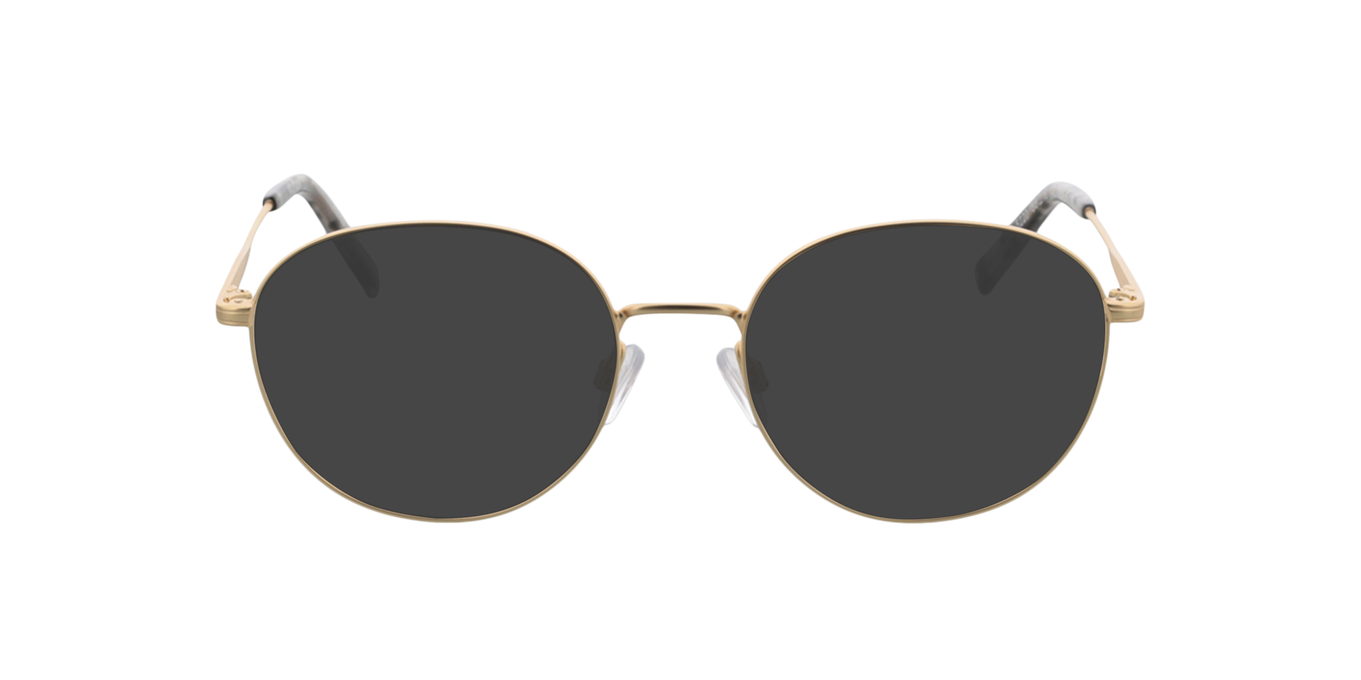 Julia Satin Gold  &  Grey Havana MetallEyeglass Frames von B24, mit getönten Gläsern