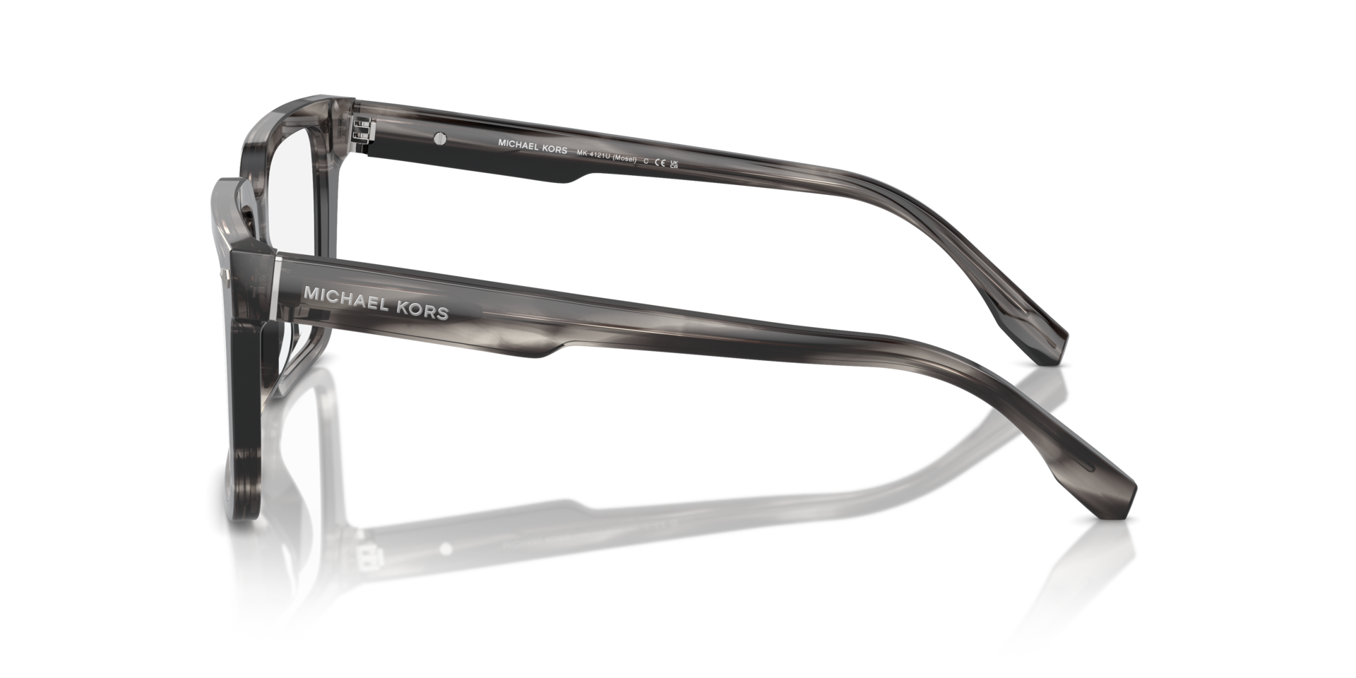 MK4121U Schwarzes Horn AcetatEyeglass Frames von B24, Seitenansicht