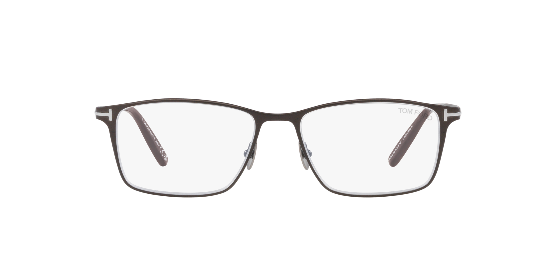 FT5935-B Gunmetal Matte TitanEyeglass Frames von B24, Vorderansicht