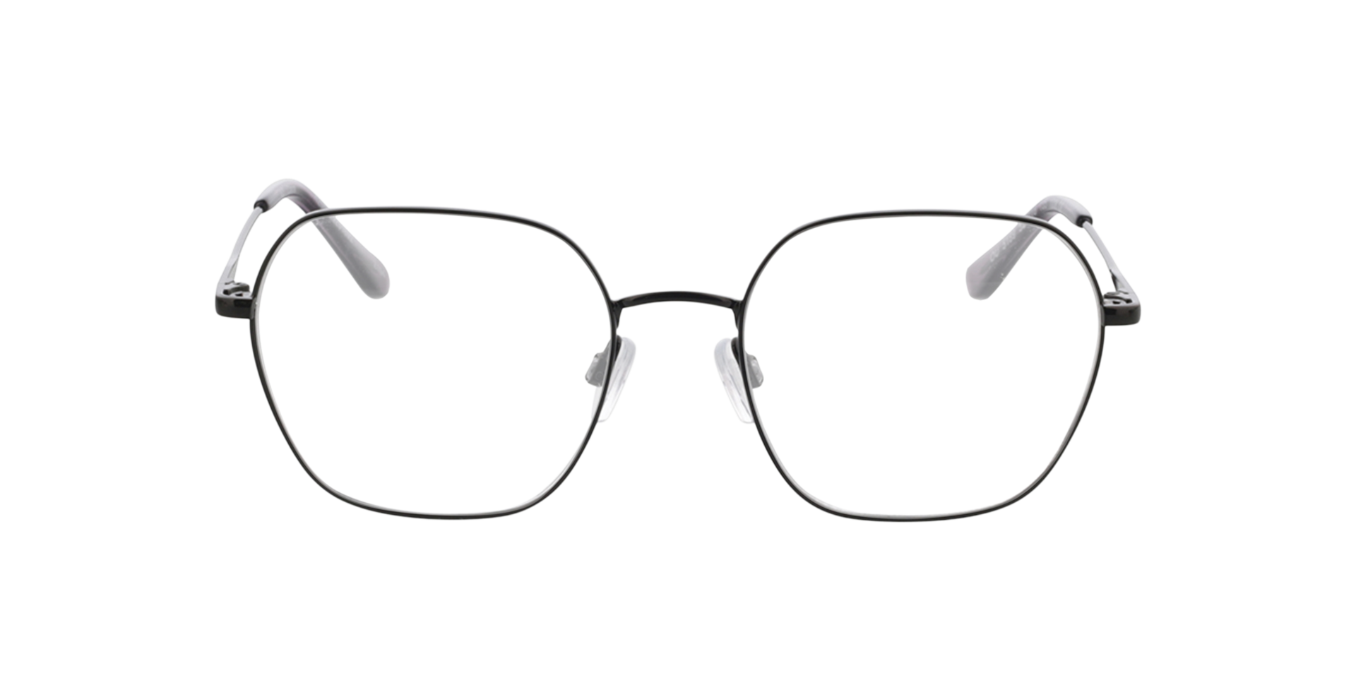 Claire Black  &  Crystal Mauve MetallEyeglass Frames von B24, Vorderansicht