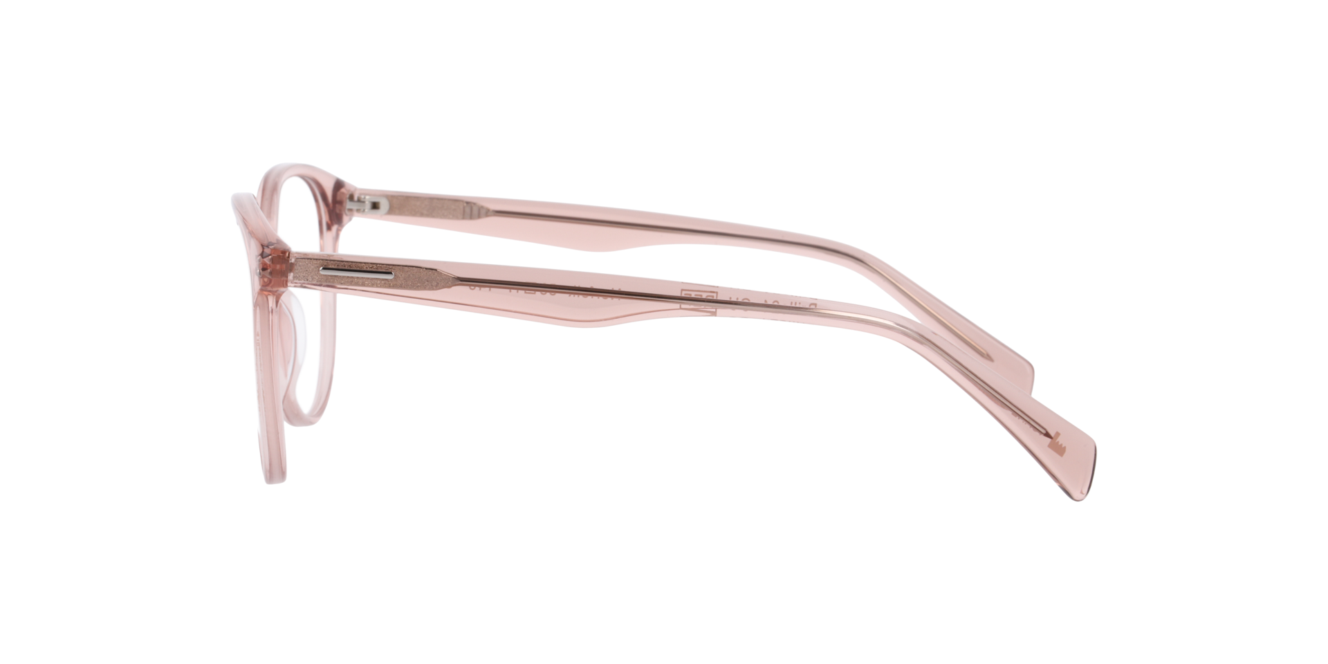 Norfolk Kristall Hellrosa AcetatEyeglass Frames von B24, Seitenansicht