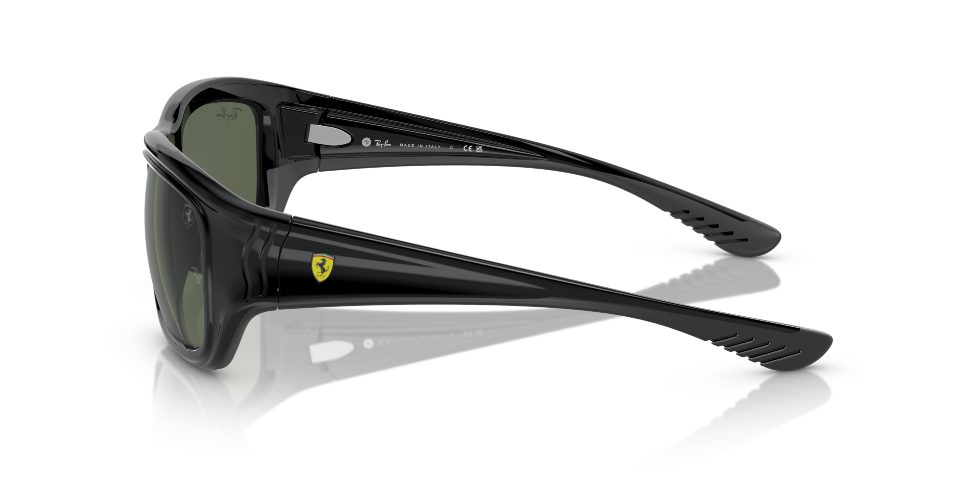RB4405M Scuderia Ferrari Collection Schwarz KunststoffSunglass Frames von B24, Seitenansicht