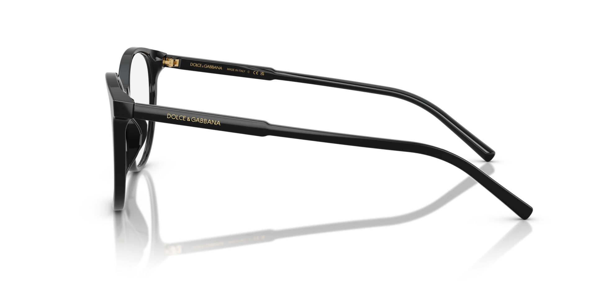 DG3425 Schwarz AcetatEyeglass Frames von B24, Seitenansicht