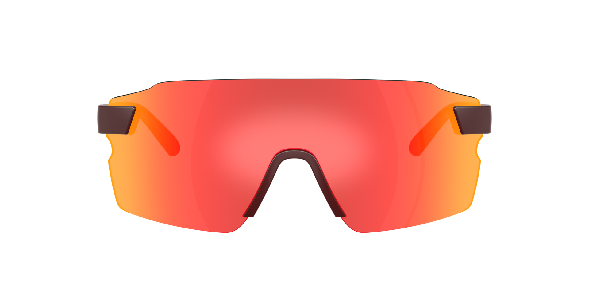 FZ6024U Red Bordeaux KunststoffSunglass Frames von B24, mit getönten Gläsern