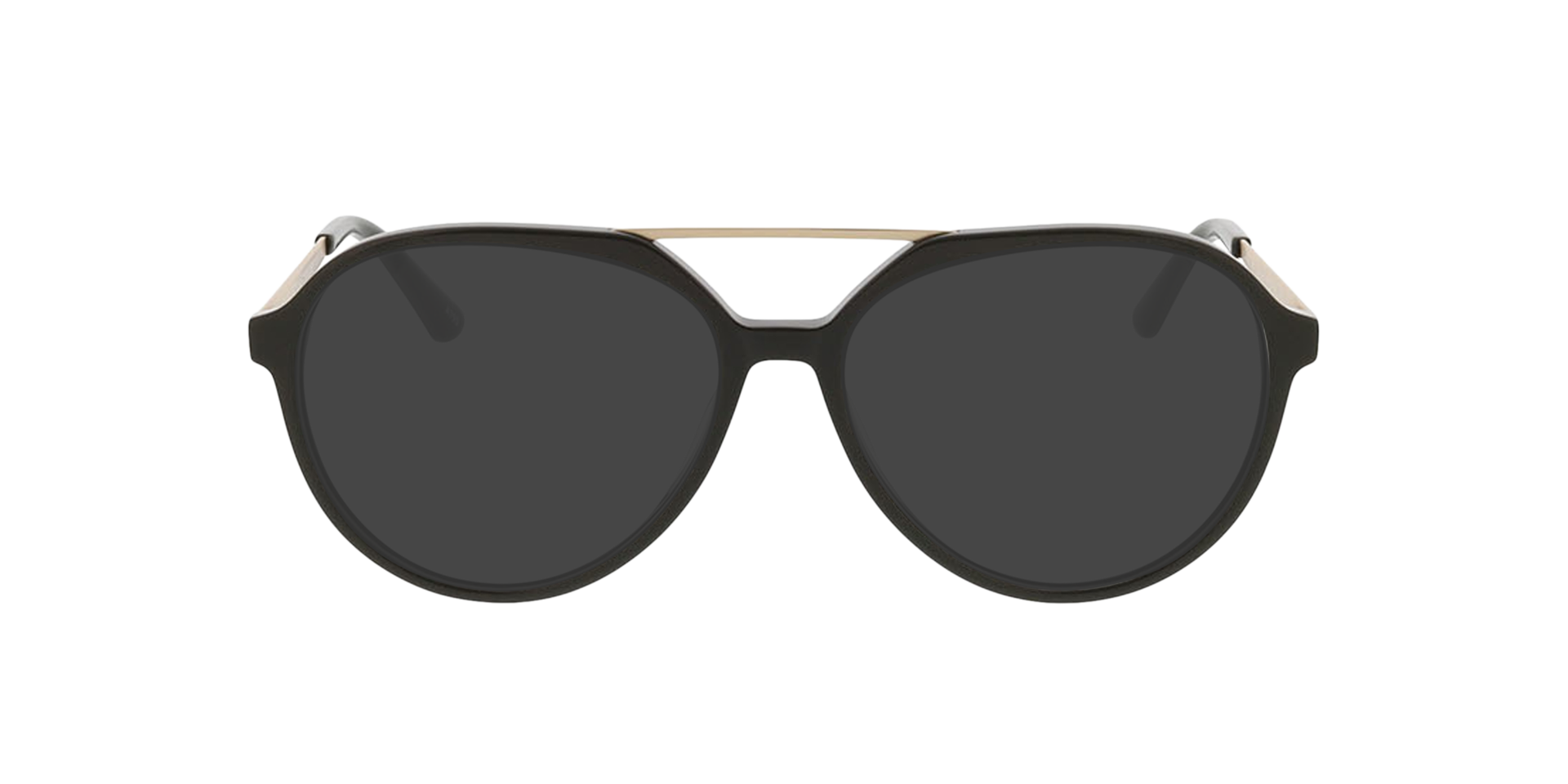 Belmont Kaki  &  mat lichtgoud AcetaatEyeglass Frames van B24, met getinte lenzen