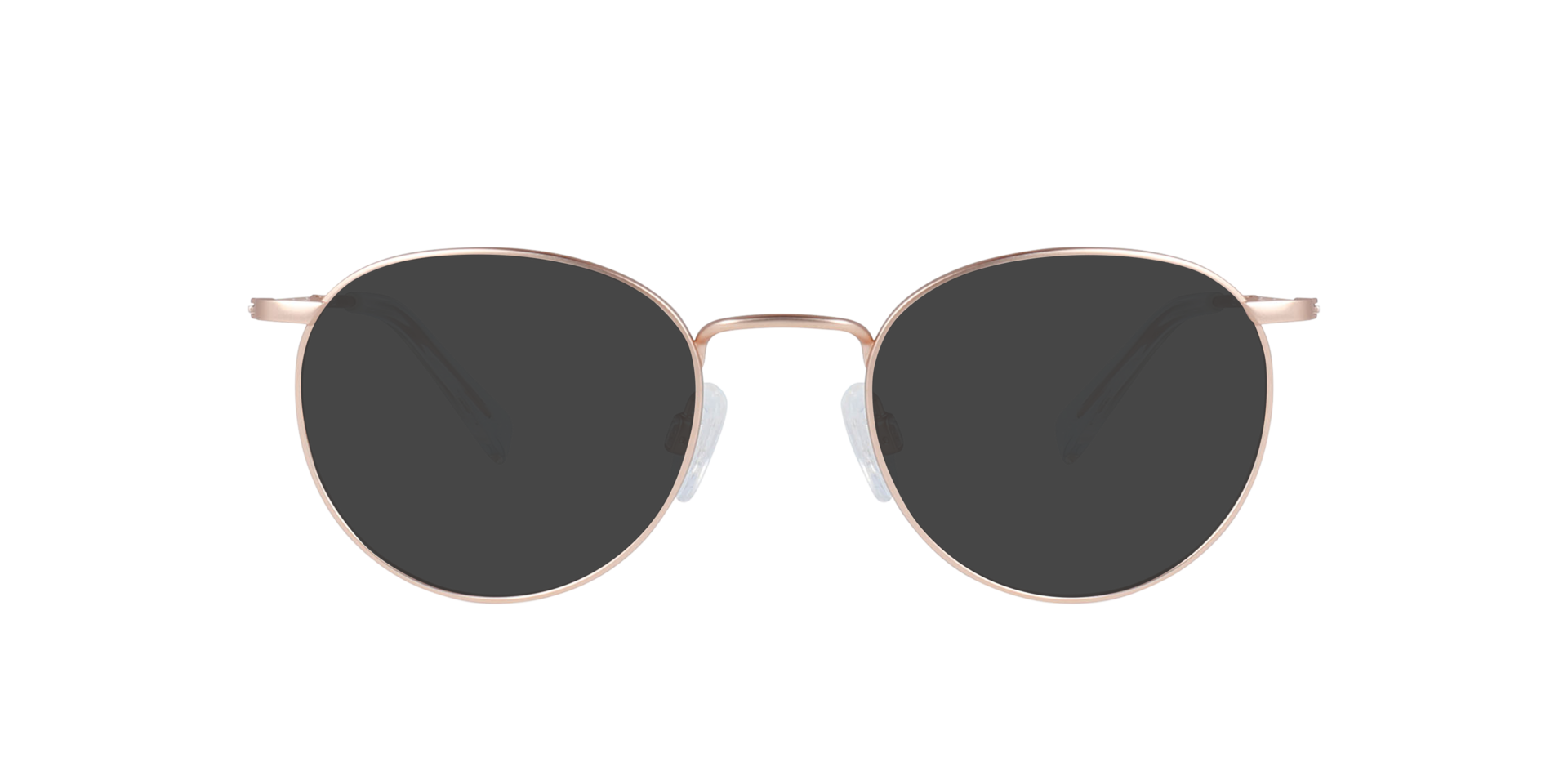 Ceo Matte Rose Gold Titanium TitanEyeglass Frames von B24, mit getönten Gläsern