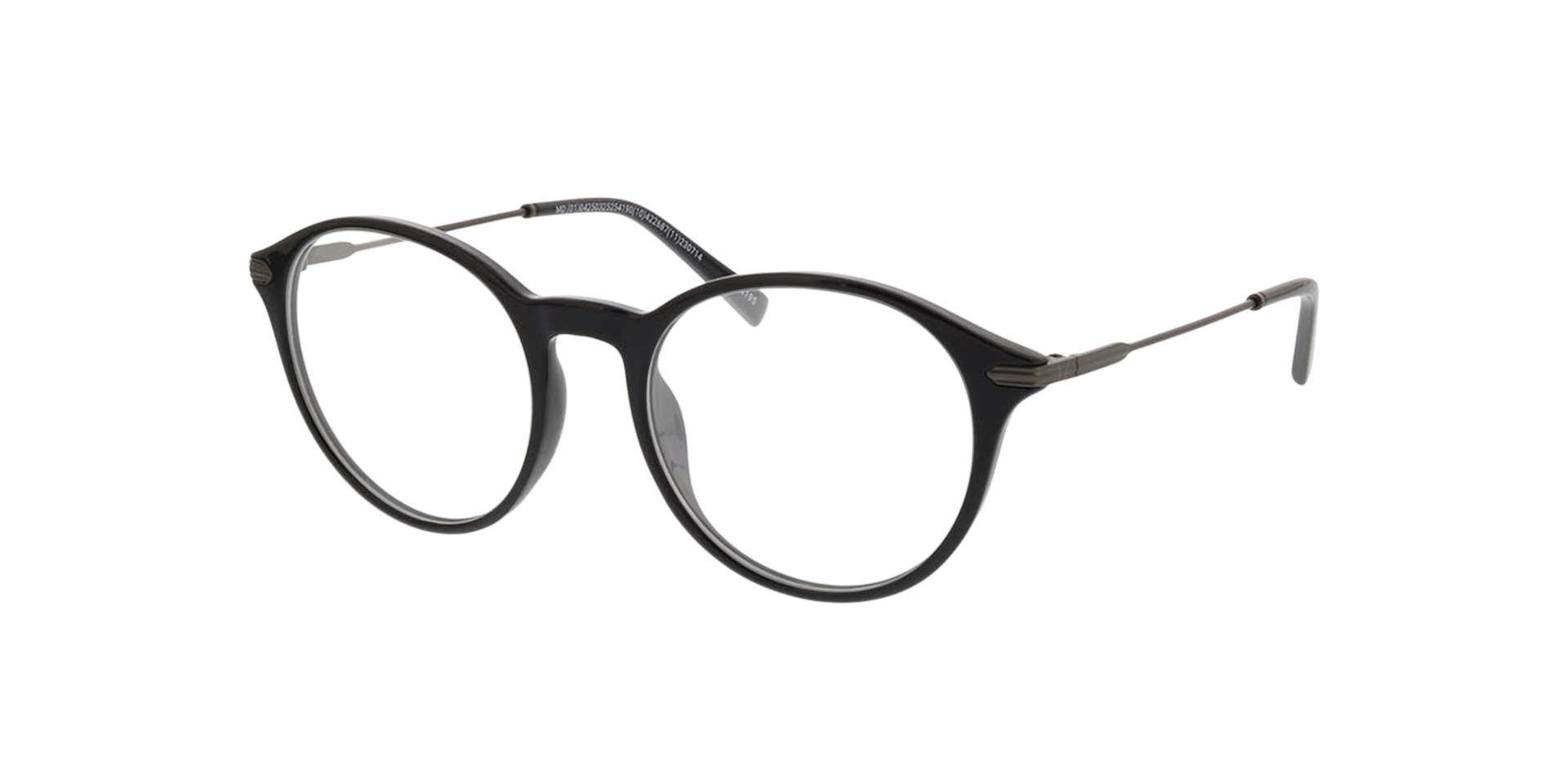 Omaha Black  &  Matt Gun KunststoffEyeglass Frames von B24, Dreiviertelansicht