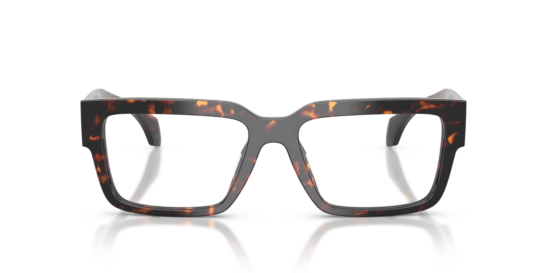 VE3374U Havana AcetaatEyeglass Frames van B24, Vooraanzicht