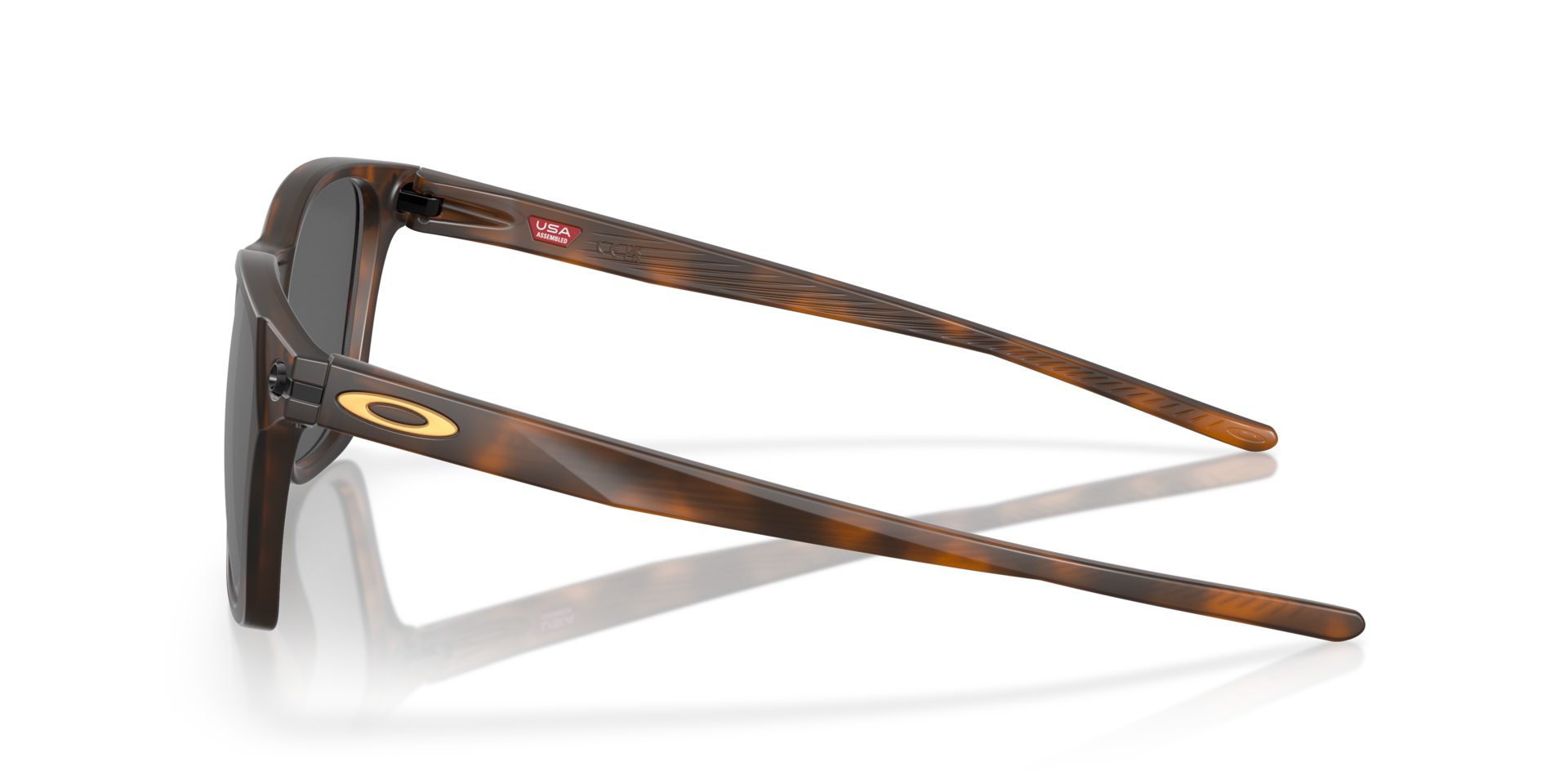 Ojector Matbruin Tortoise KunststofSunglass Frames van B24, Zijaanzicht