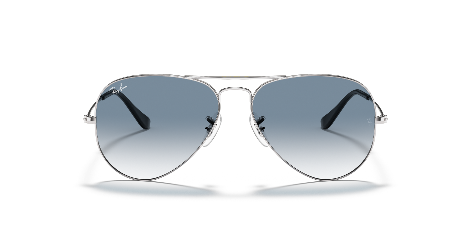 RB3025 Silber MetallSunglass Frames von B24, Vorderansicht