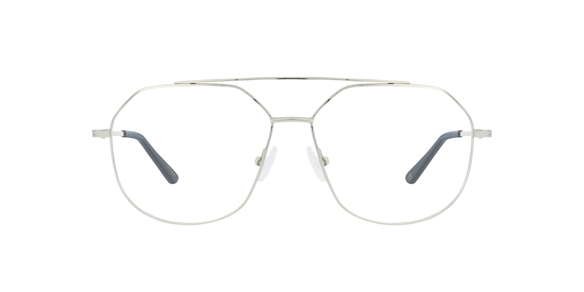 Viper Silver Metal MetallEyeglass Frames von B24, Vorderansicht