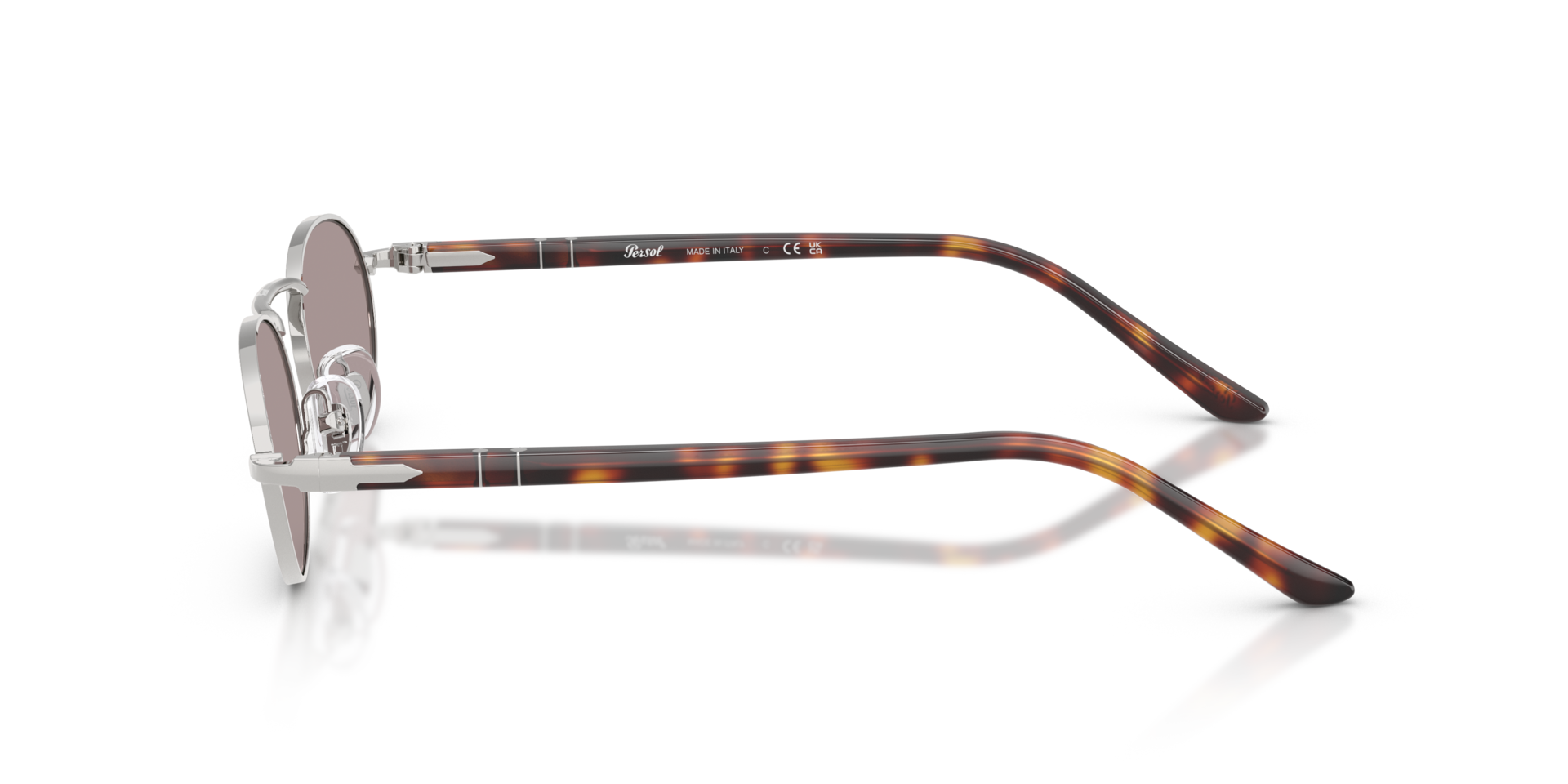 PO1023S Zilver MetaalSunglass Frames van B24, Zijaanzicht