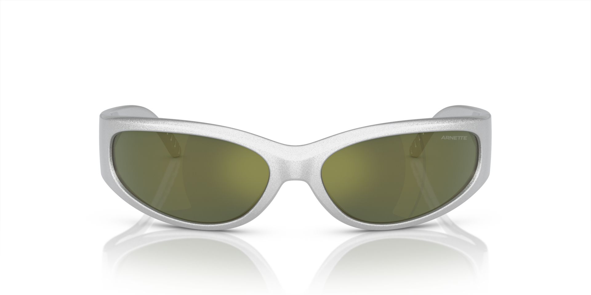 AN4302 Metallic Silver KunststoffSunglass Frames von B24, Vorderansicht