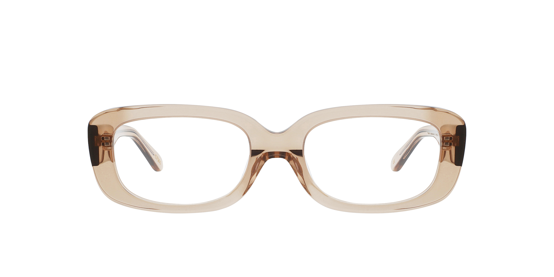 Maddy Crystal Maple Syrup AcetaatEyeglass Frames van B24, Vooraanzicht
