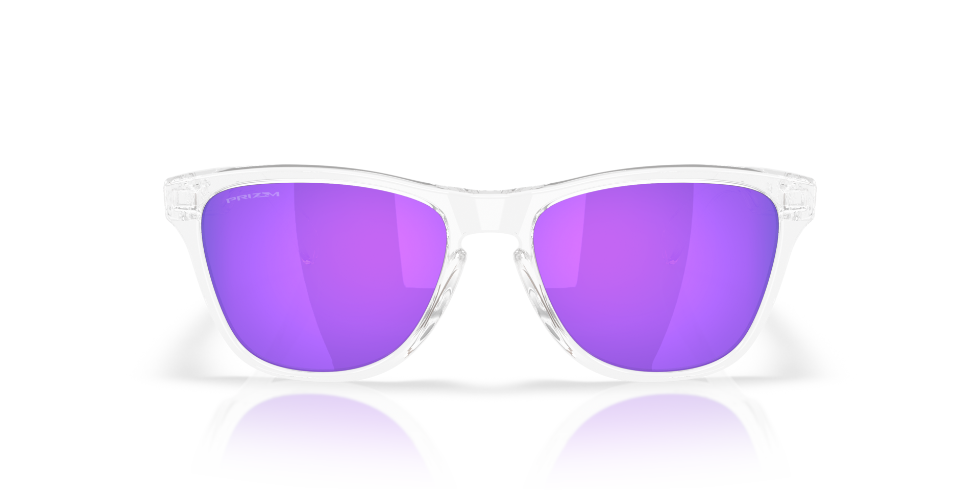 Frogskins™ S Glanzend transparant KunststofSunglass Frames van B24, Vooraanzicht