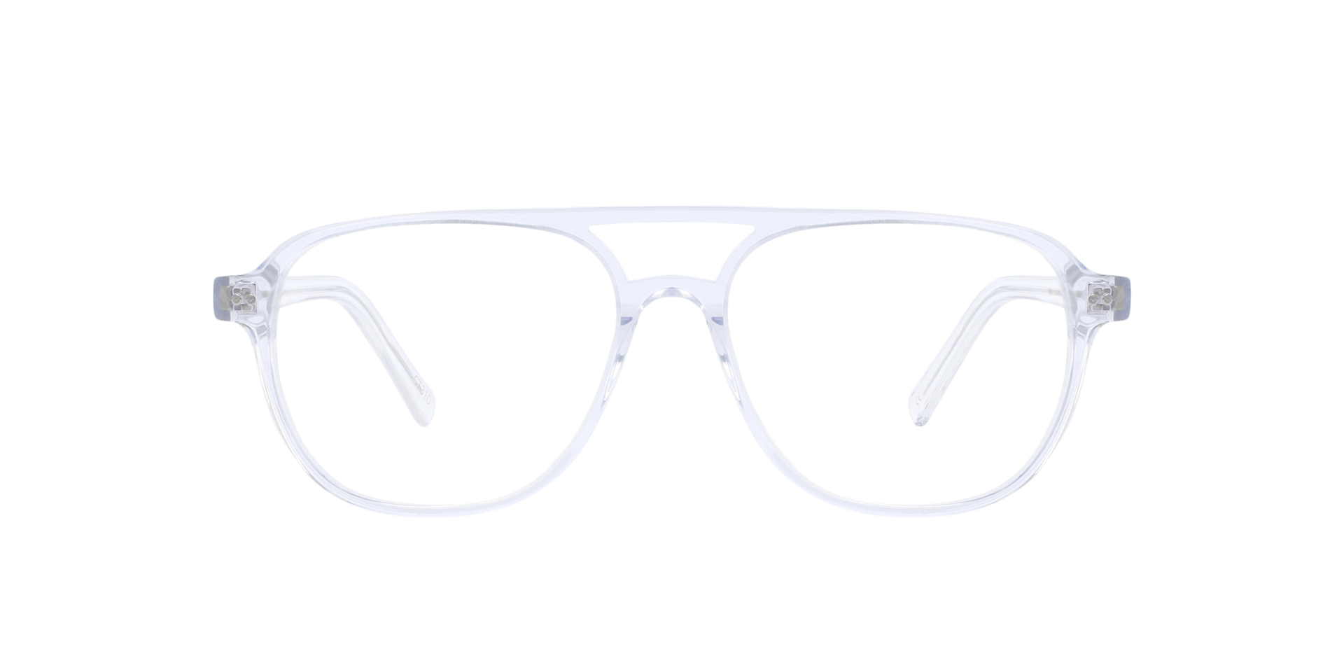 Wilker White Crystal AcetaatEyeglass Frames van B24, Vooraanzicht