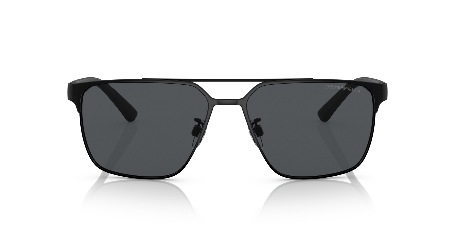 EA2134 Matzwart MetaalSunglass Frames van B24, Vooraanzicht