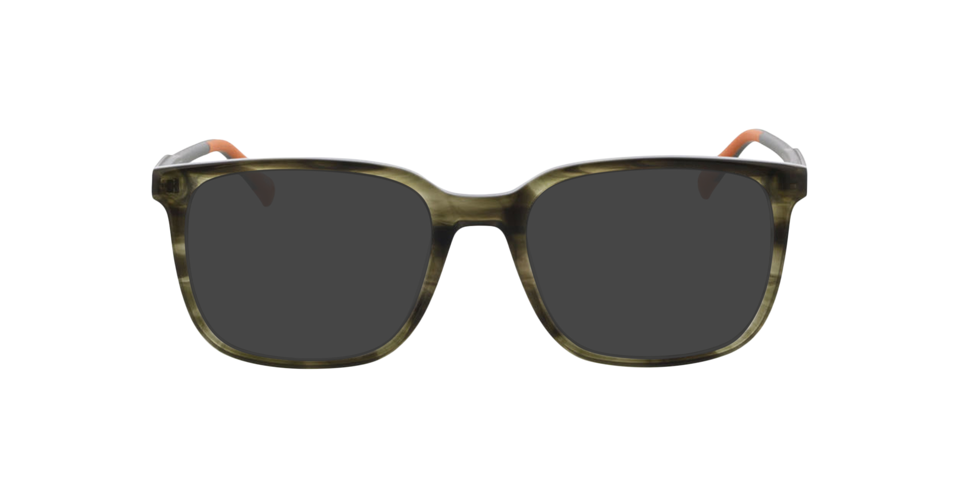 Phoenix Khaki Horn AcetaatEyeglass Frames van B24, met getinte lenzen