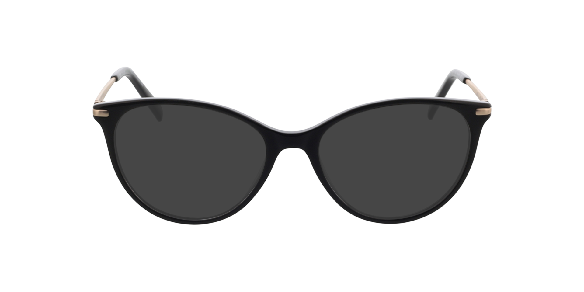 Lauren Zwart  &  satijn goud AcetaatEyeglass Frames van B24, met getinte lenzen