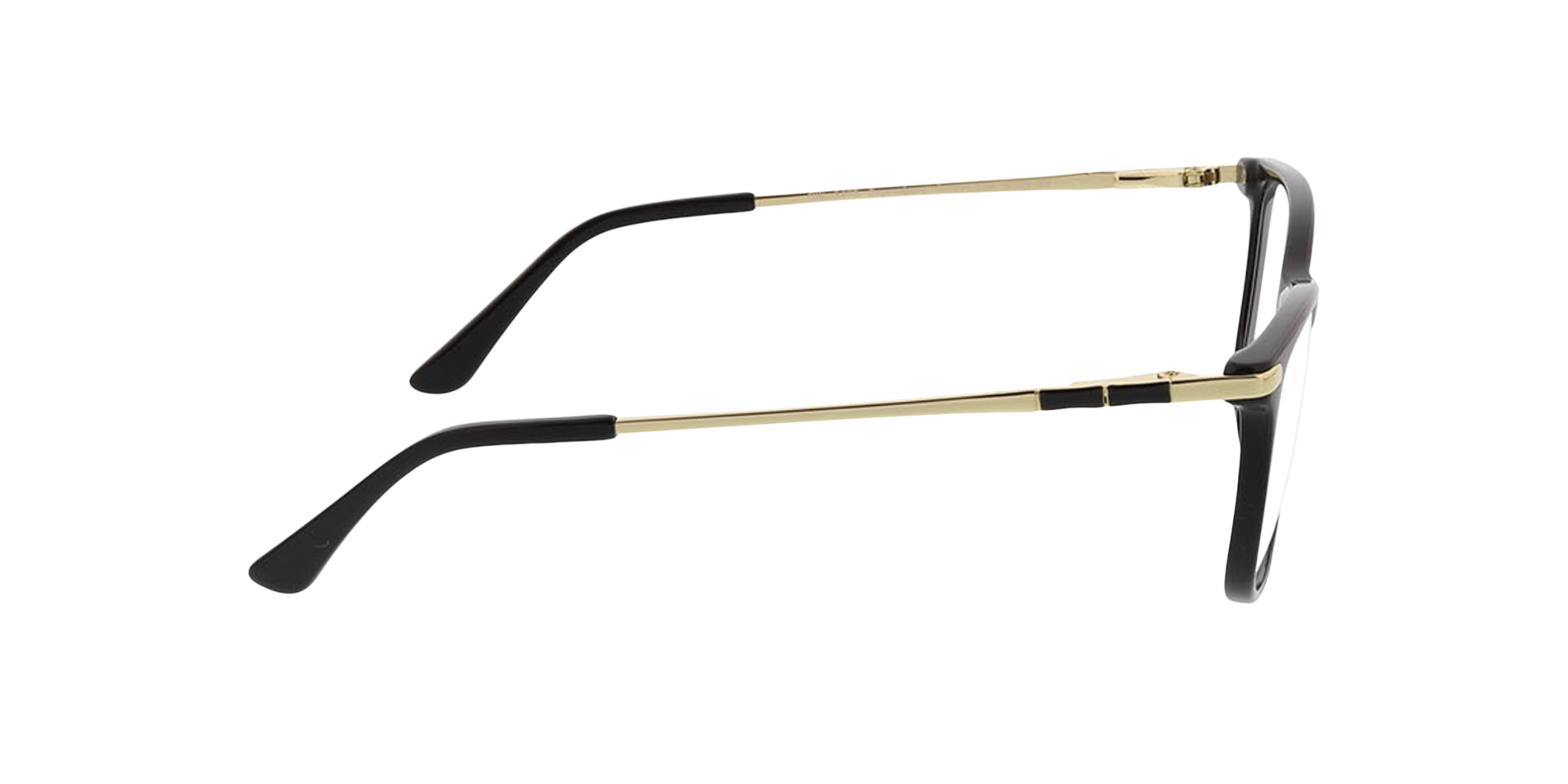 Greensboro Zwart & goud KunststofEyeglass Frames van B24, Zijaanzicht