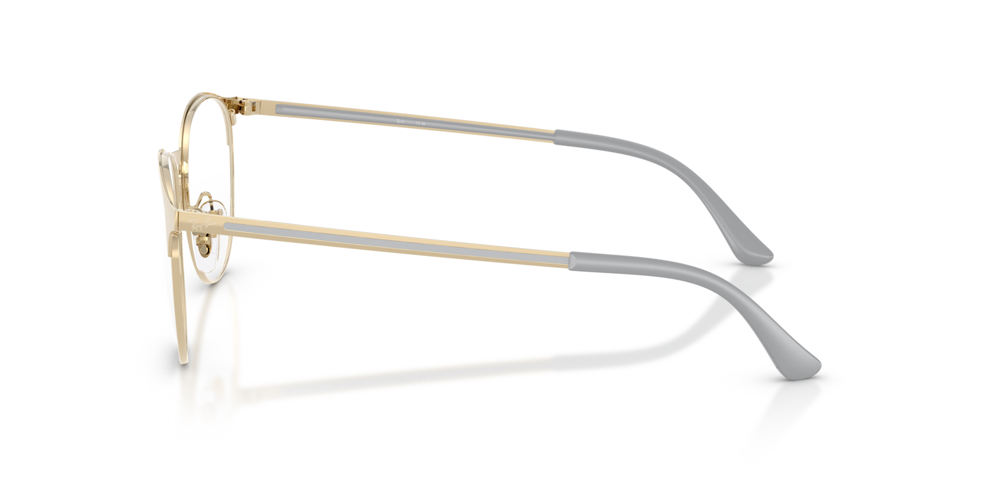 RB6375 Lichtgoud MetaalEyeglass Frames van B24, Zijaanzicht