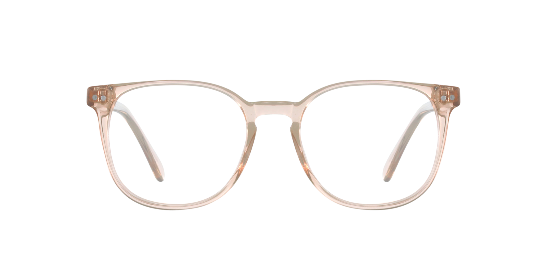 BARRON Crystal Peach AcetaatEyeglass Frames van B24, Vooraanzicht