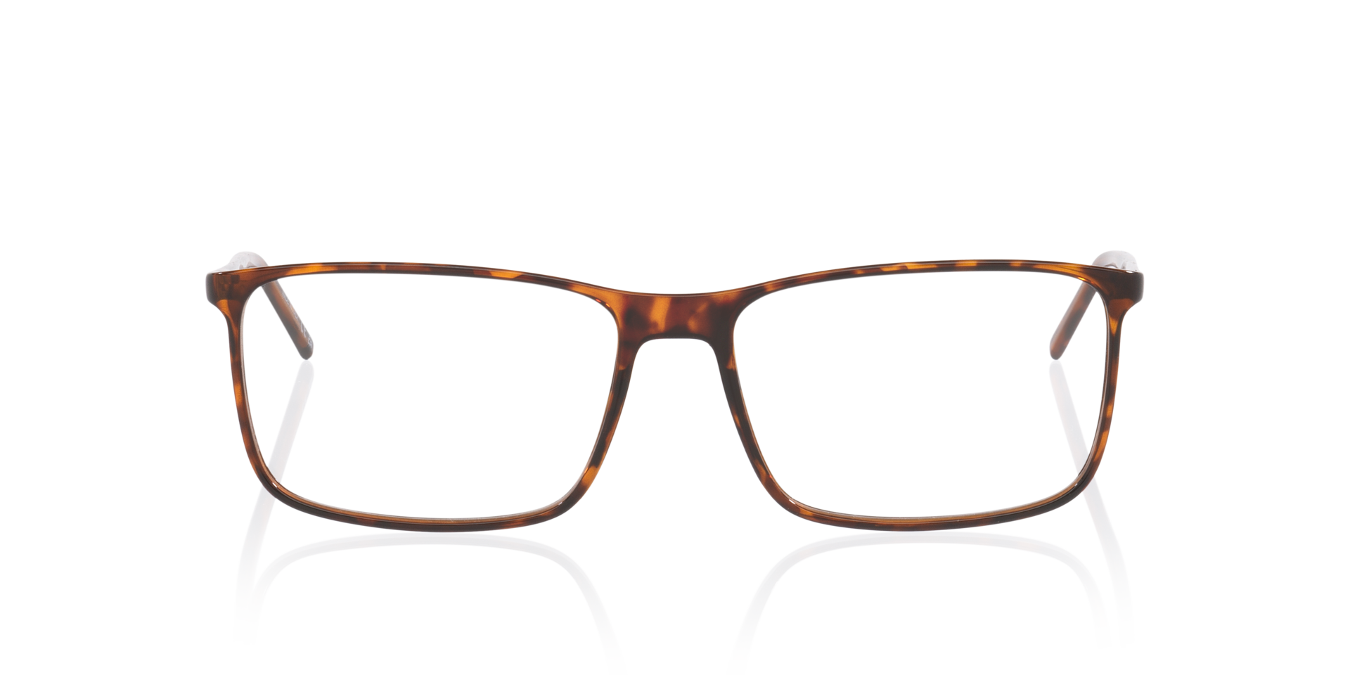 SL846 Tortoise KunststofEyeglass Frames van B24, Vooraanzicht