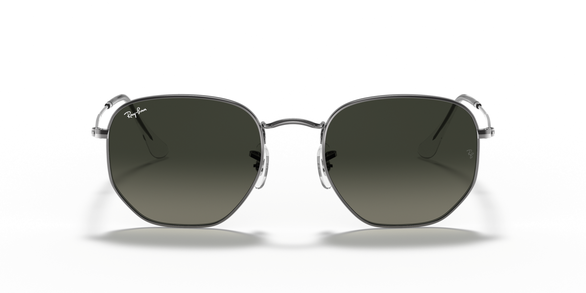 RB3548N Staalgrijs MetaalSunglass Frames van B24, Vooraanzicht