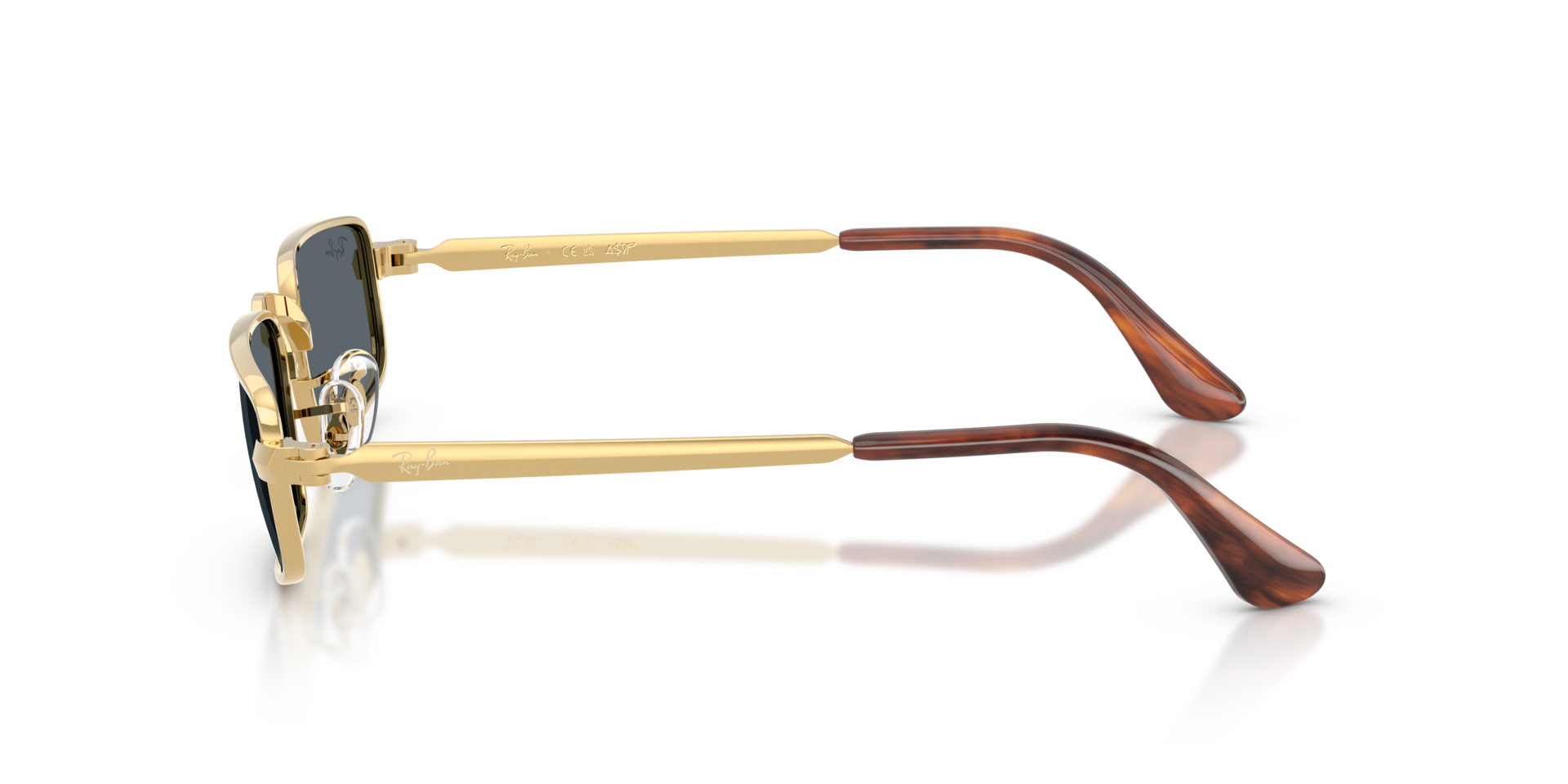 RB3927 Arista goud MetaalSunglass Frames van B24, Zijaanzicht