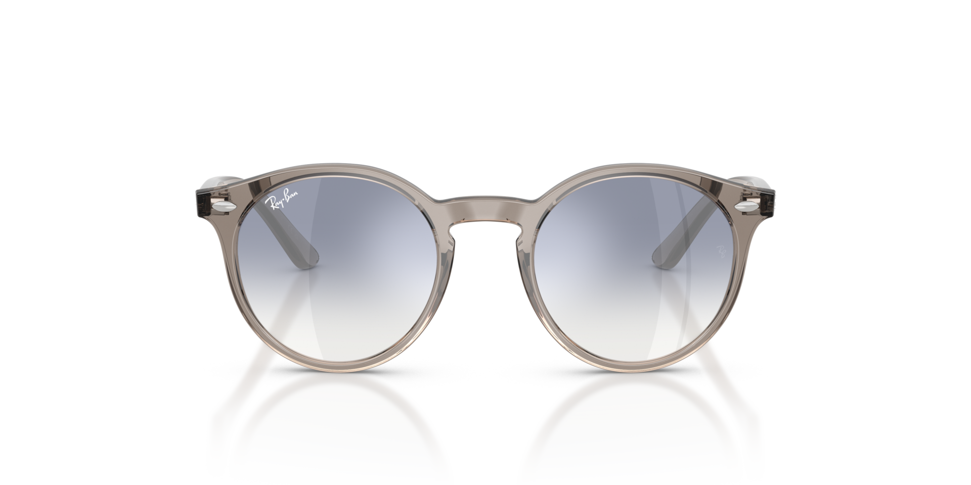 RB9064S Transparant grijs KunststofSunglass Frames van B24, Vooraanzicht