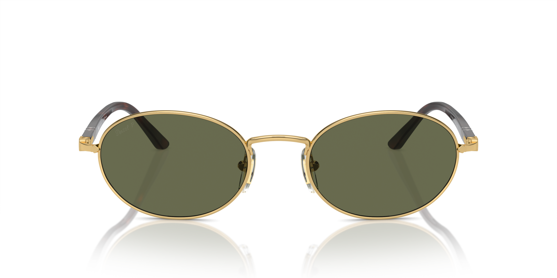 PO1018S Goud MetaalSunglass Frames van B24, Vooraanzicht