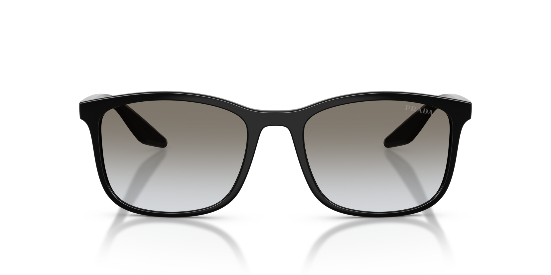 PS A08S Schwarz KunststoffSunglass Frames von B24, Vorderansicht