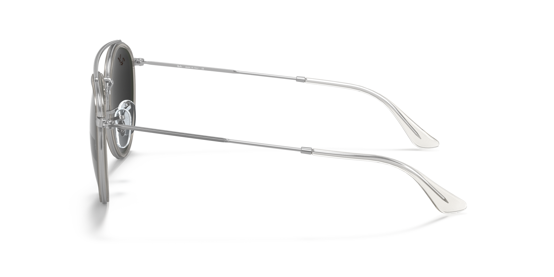RB3647N Zilver MetaalSunglass Frames van B24, Zijaanzicht