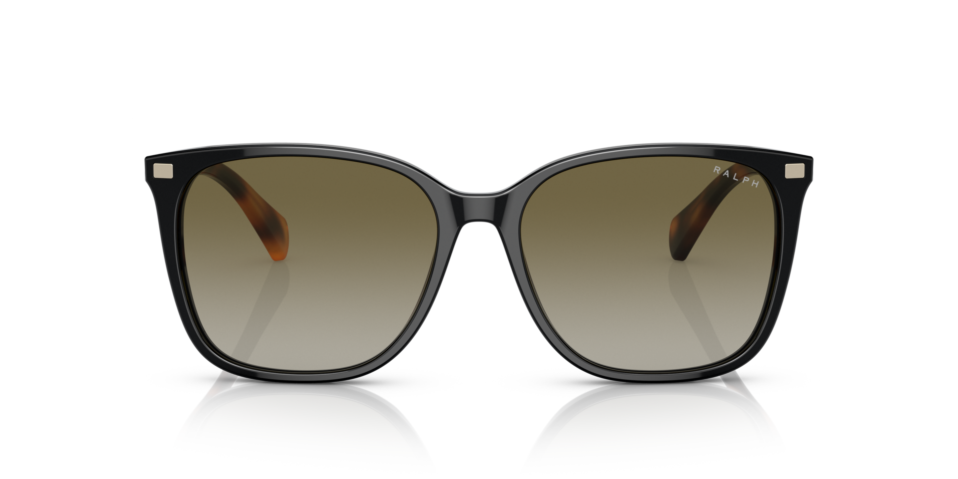RA5293 Glanzend zwart AcetaatSunglass Frames van B24, Vooraanzicht
