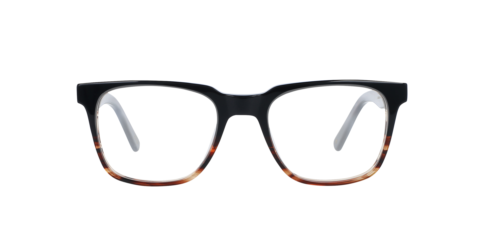 Balthazar Black Fades Cinnamon AcetaatEyeglass Frames van B24, Vooraanzicht