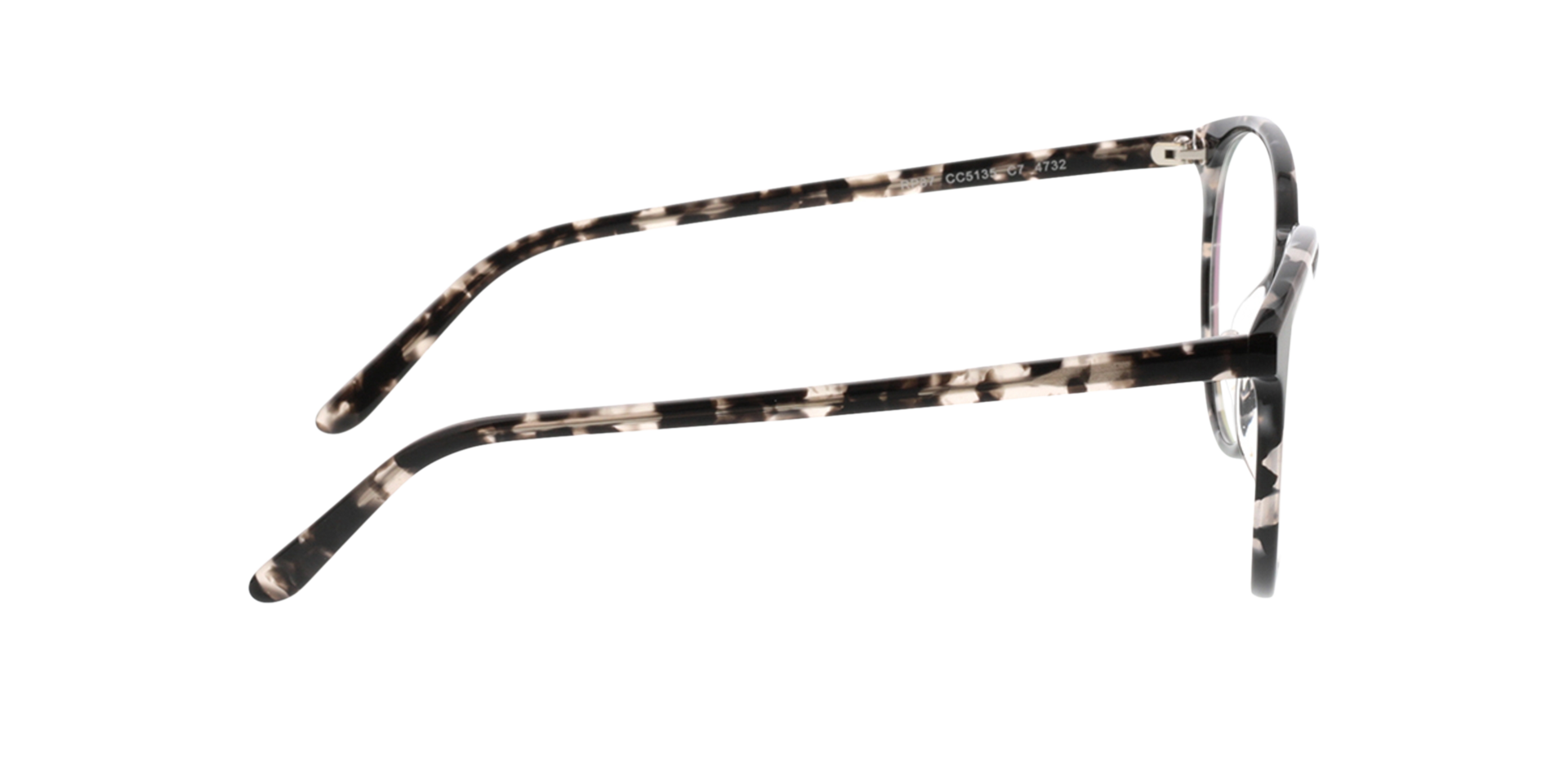 New York Gevlekt grijs AcetaatEyeglass Frames van B24, Zijaanzicht