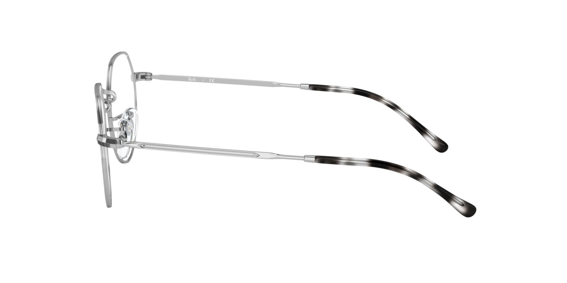 RB6465 Silber MetallEyeglass Frames von B24, Seitenansicht
