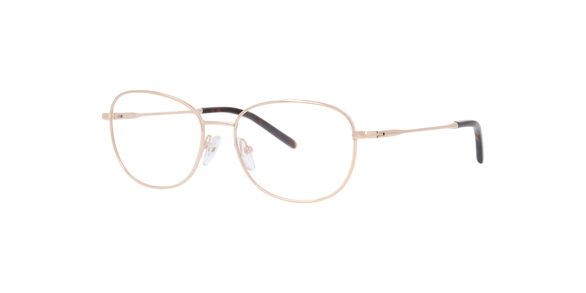 Helsingborg Goud MetaalEyeglass Frames van B24, Hoekweergave