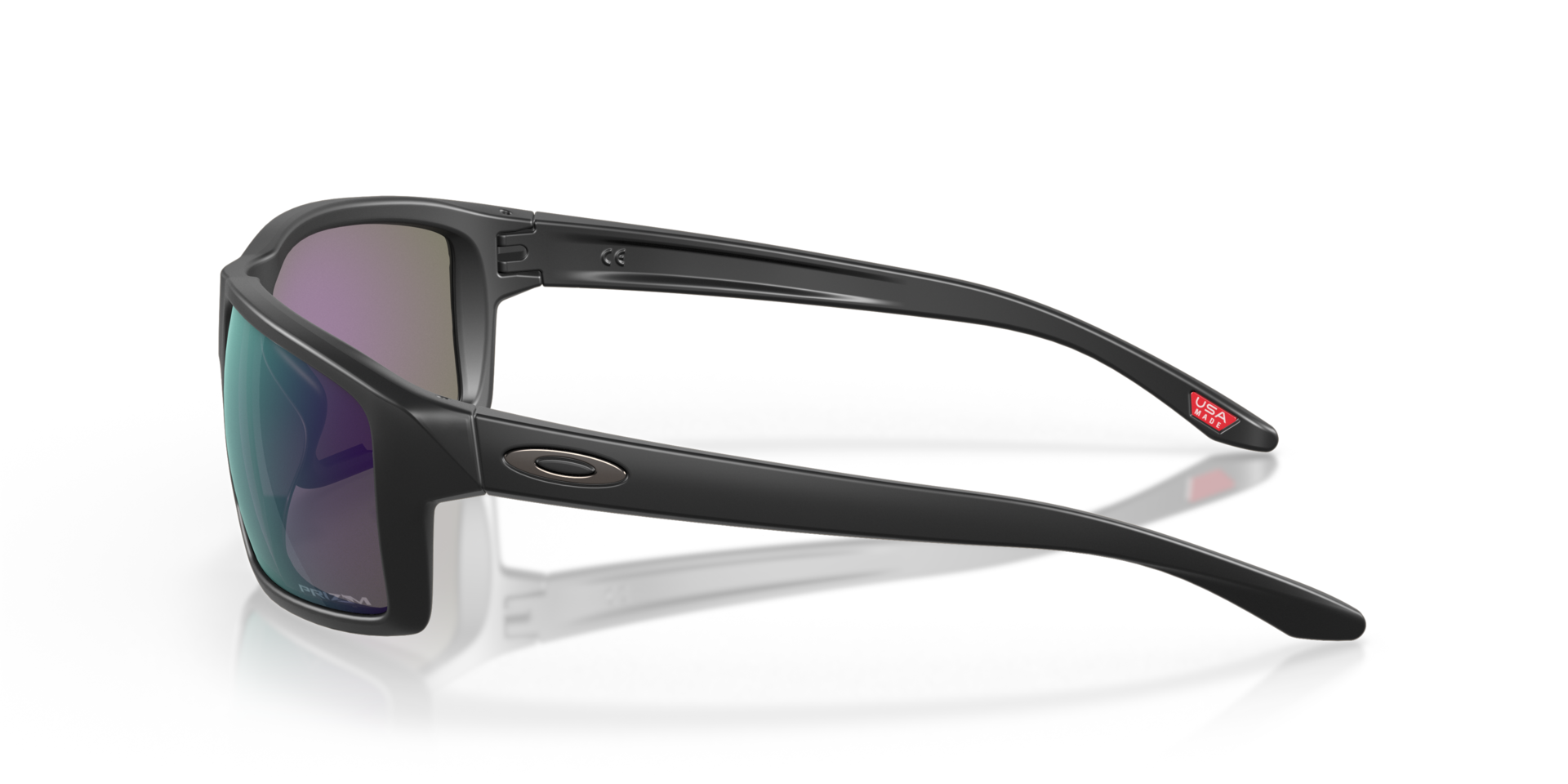 Gibston Matzwart KunststofSunglass Frames van B24, Zijaanzicht