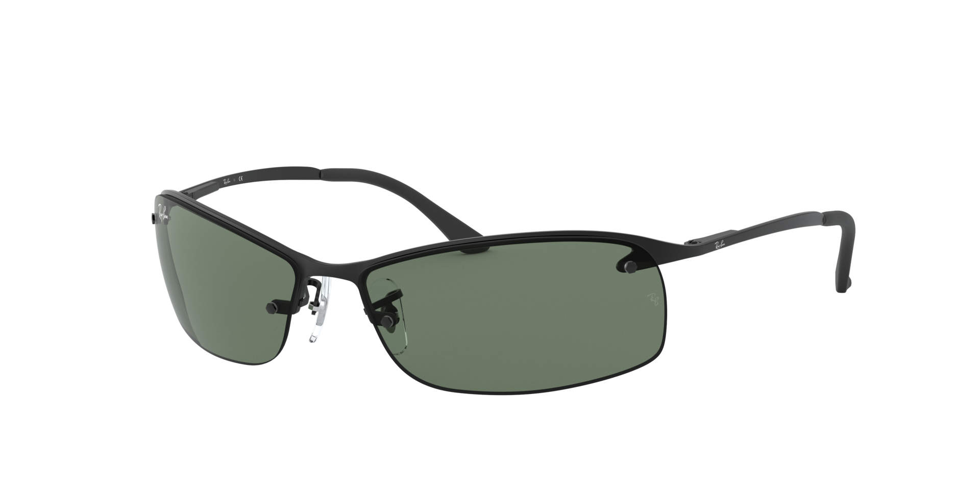 RB3183 Schwarz MetallSunglass Frames von B24, Dreiviertelansicht