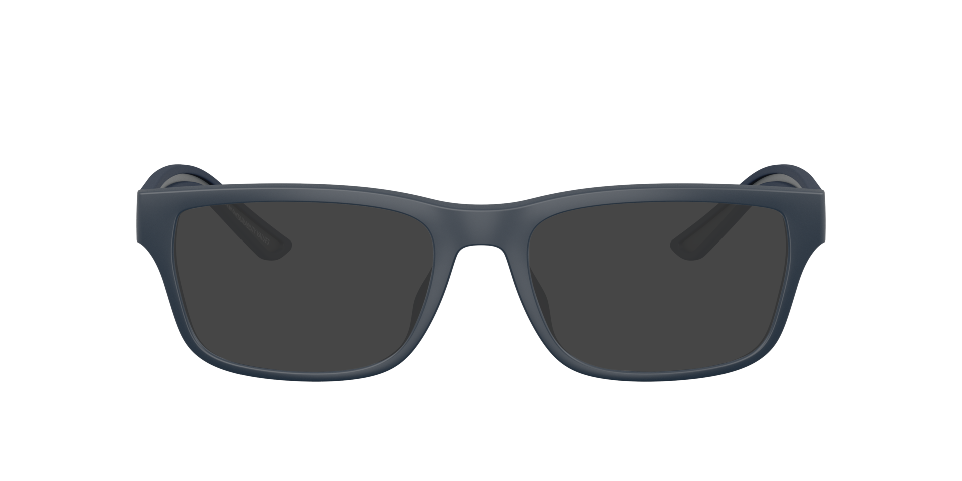 EA3276U Rubberized Matte Blue KunststoffEyeglass Frames von B24, mit getönten Gläsern
