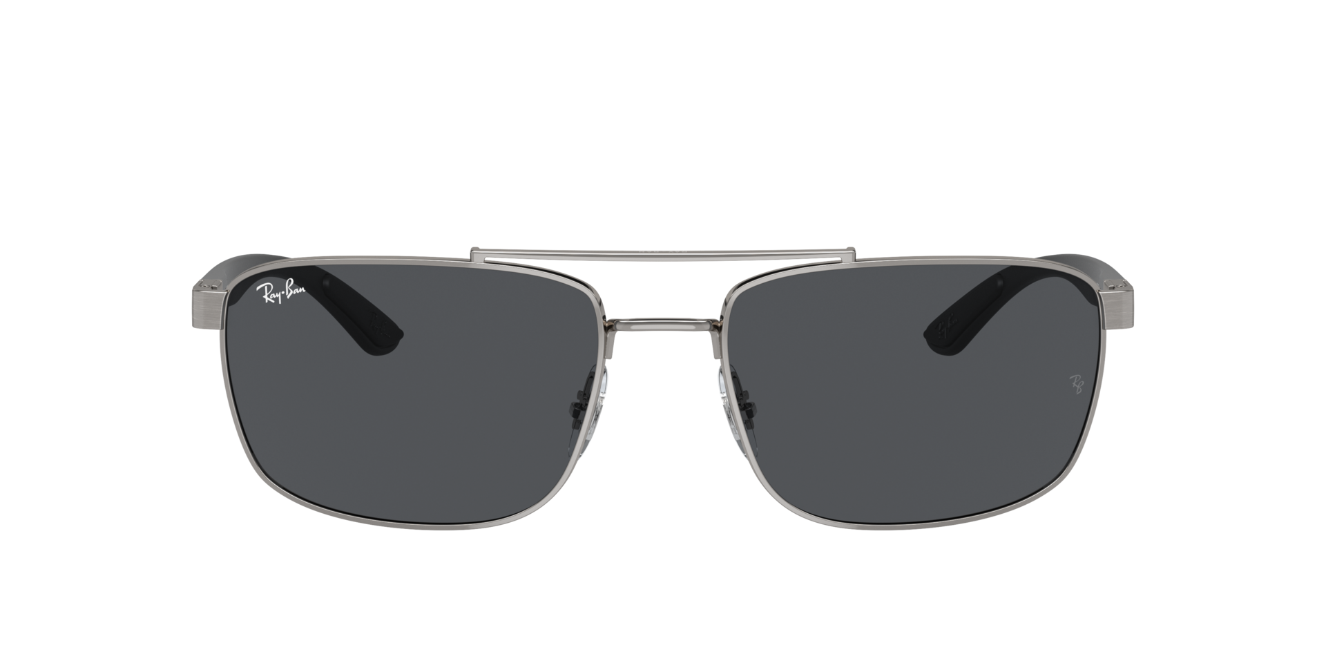 RB3737 Staalgrijs MetaalSunglass Frames van B24, met getinte lenzen